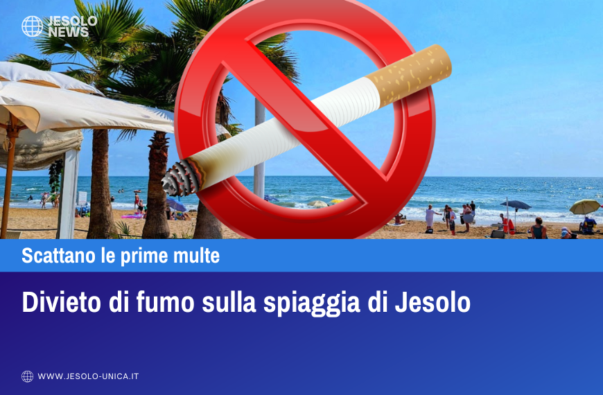 Divieto di fumo sulla spiaggia di Jesolo
