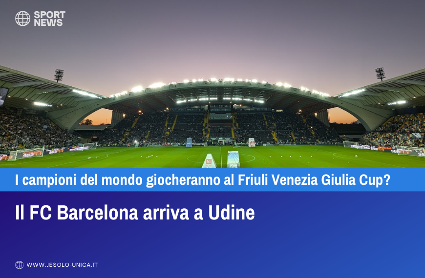 Il FC Barcelona arriva a Udine